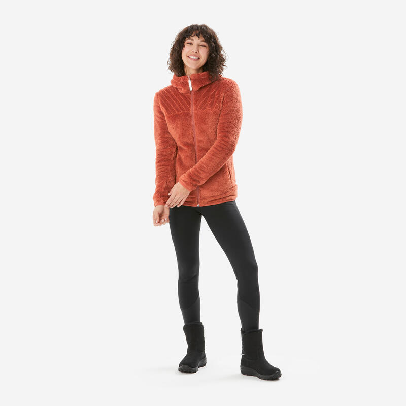 Pull Polaire L.L. Bean Femme Taille M - Violet - Tricot Chaud Avec Poches - Occasion