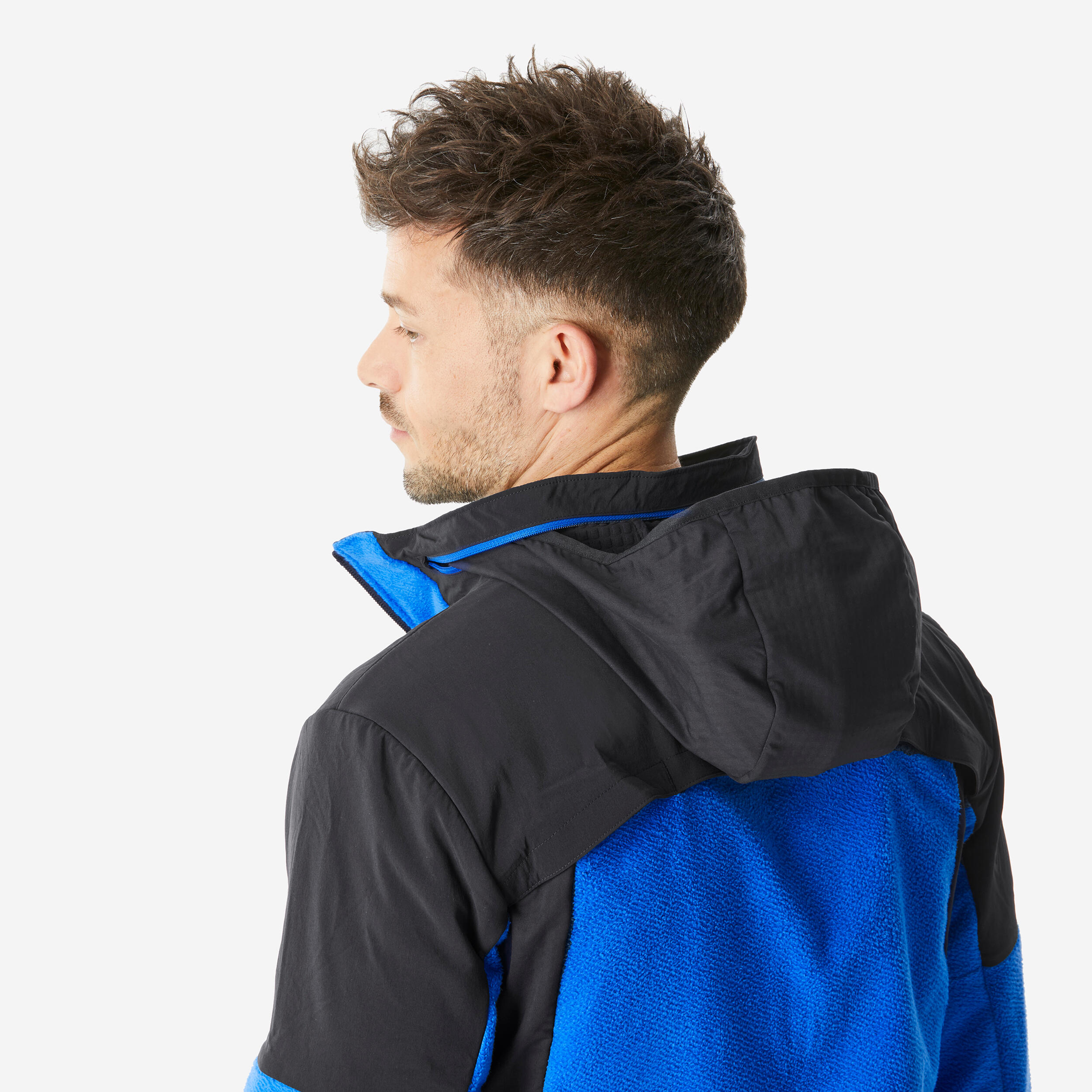 Fleecejacke Herren warm Winterwandern - MH500 Mountain blau 6/8