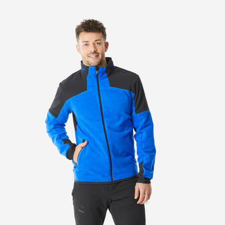 Кофта флісова чоловіча SH500 для туризму синя