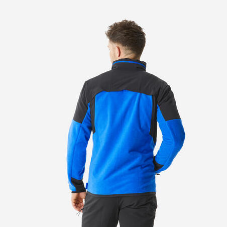 Кофта флісова чоловіча SH500 для туризму синя