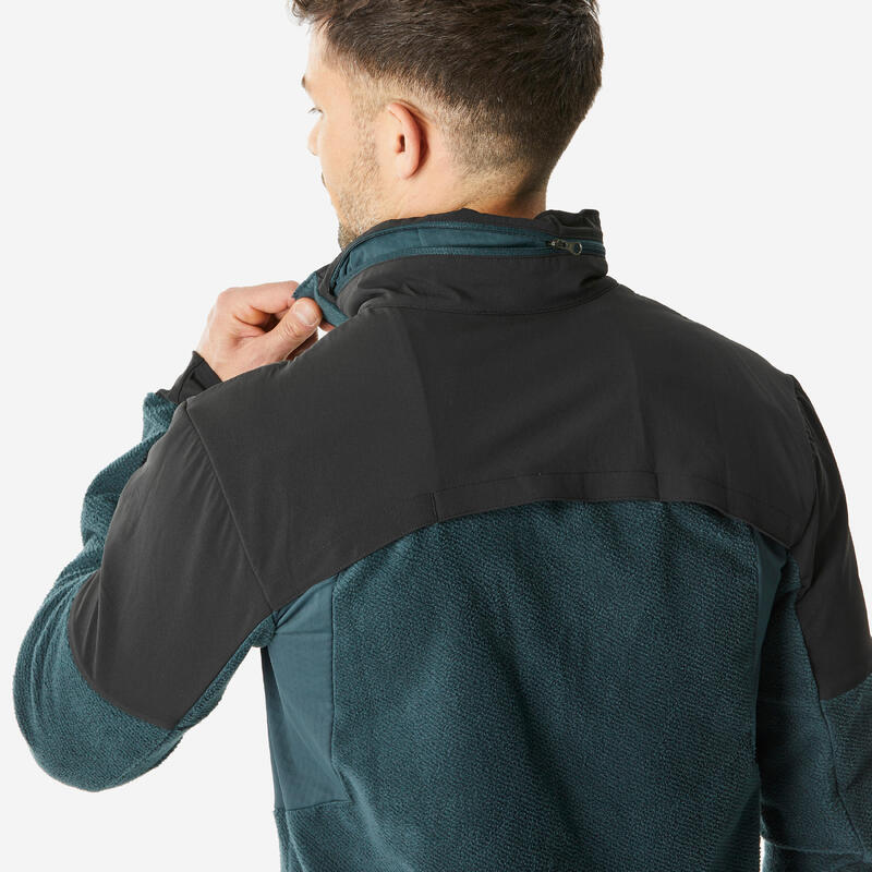 Erkek Sıcak Tutan Outdoor Polar Mont - Yeşil - MH500 Mountain