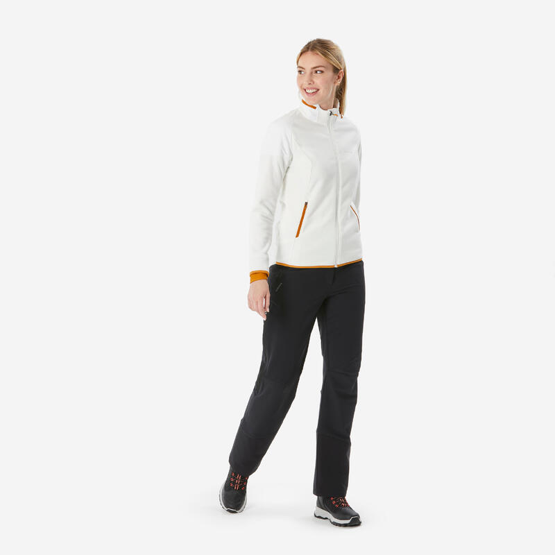 Pantalon de randonnée chaud déperlant femme, SH500 noir