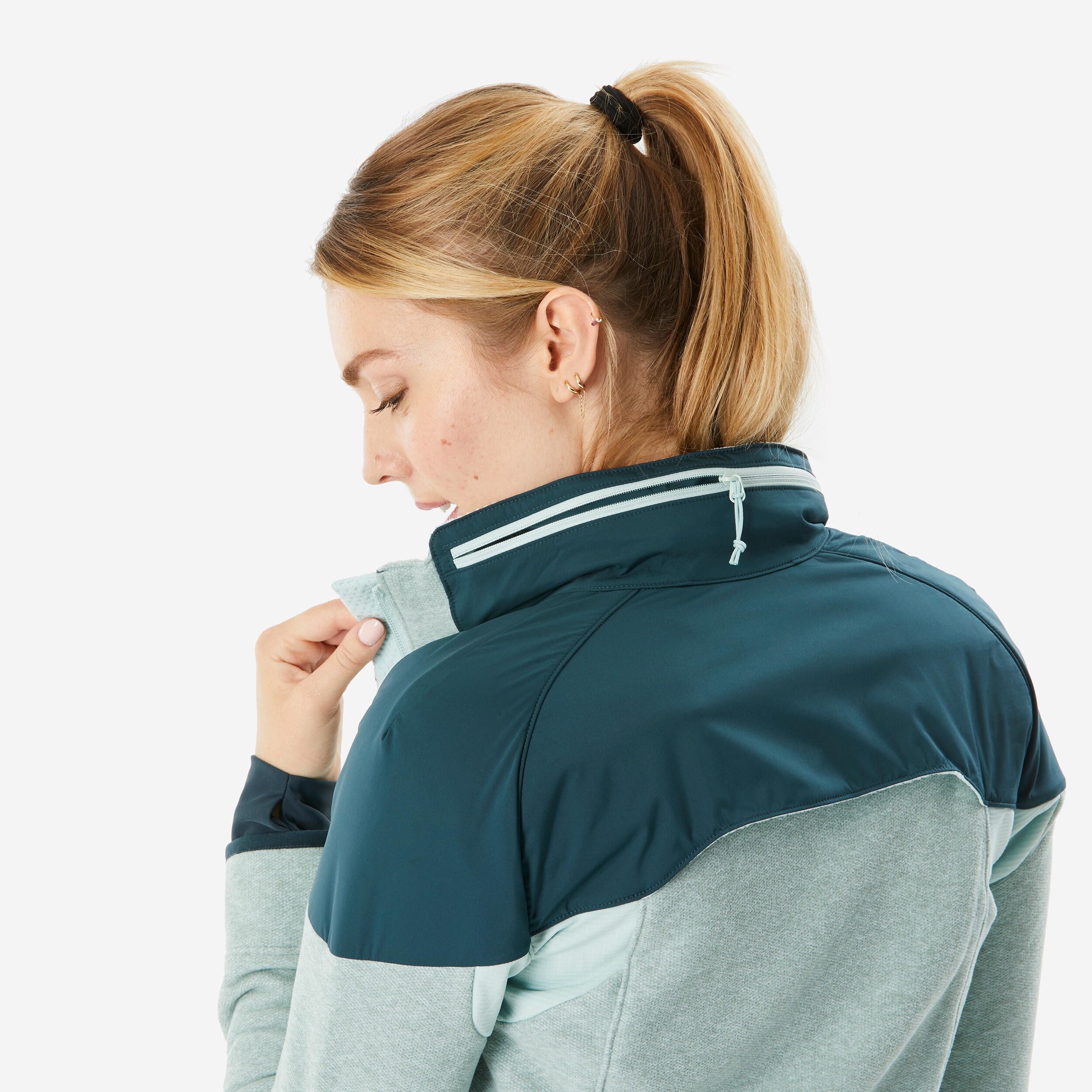 Veste polaire chaude de randonnee SH500 MOUNTAIN femme Decathlon