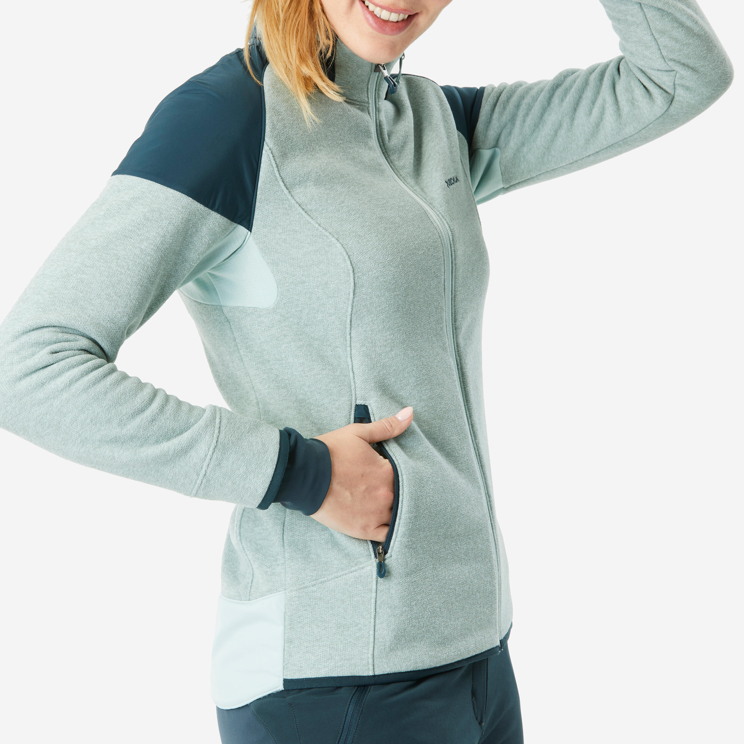 Veste de randonnée en polaire femme – SH 500 - QUECHUA