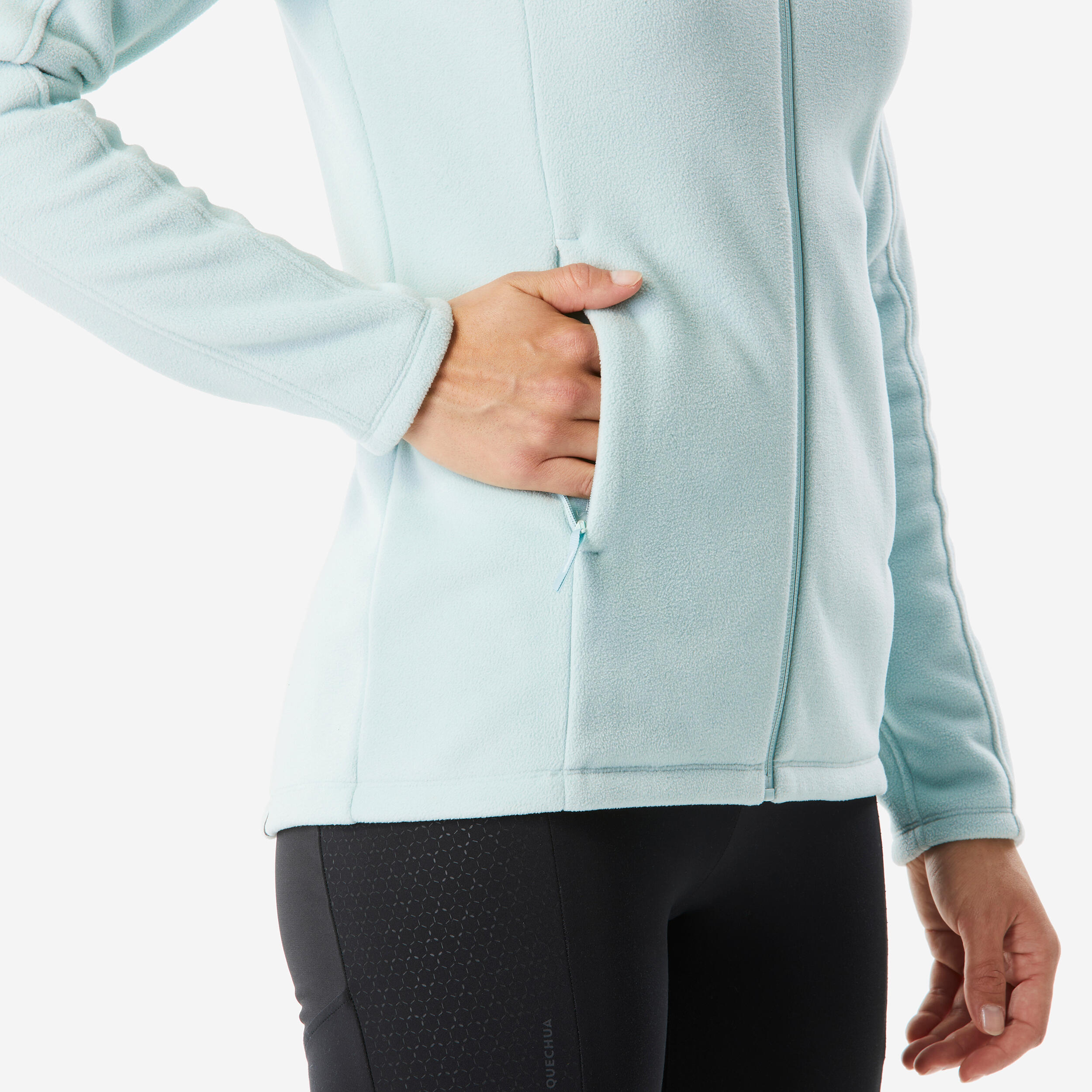 Women’s Zippered Fleece Hiking Jacket – MH 500 - QUECHUA