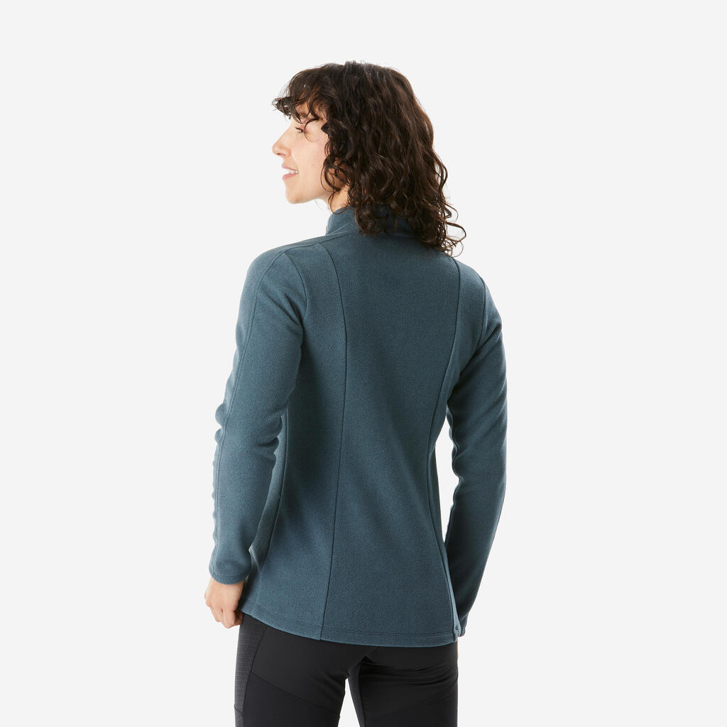 Women’s hiking fleece jacket MH500 - green