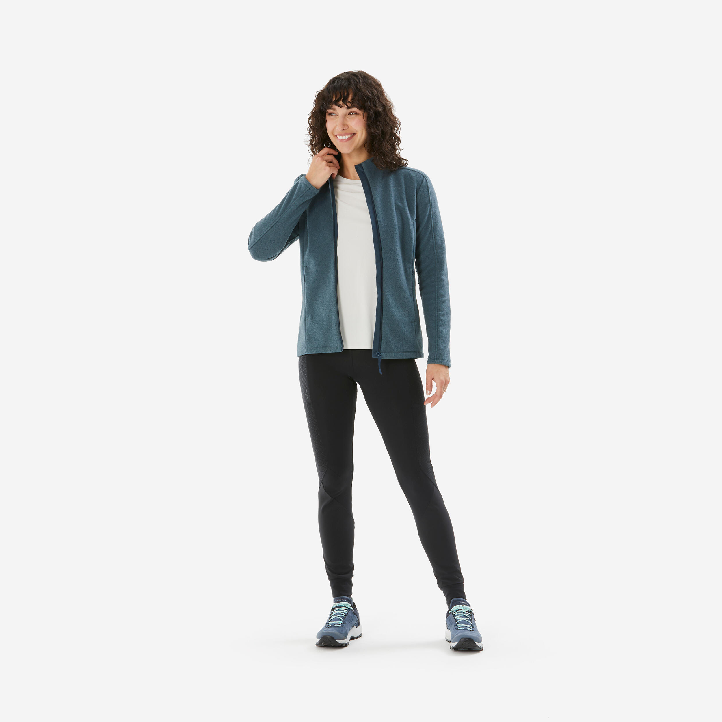 Veste Polaire Femme Hiver - Chaud, Douce - Pour Randonnée, Running, Loisirs - Coupe Décontractée - 2