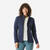 Polaire de randonnée montagne femme, MH500 full zip bleu