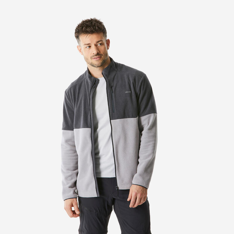 VESTE POLAIRE RANDONNEE MH 500 HOMME GRISE