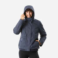 Women’s waterproof winter hiking jacket - SH500 -8°C