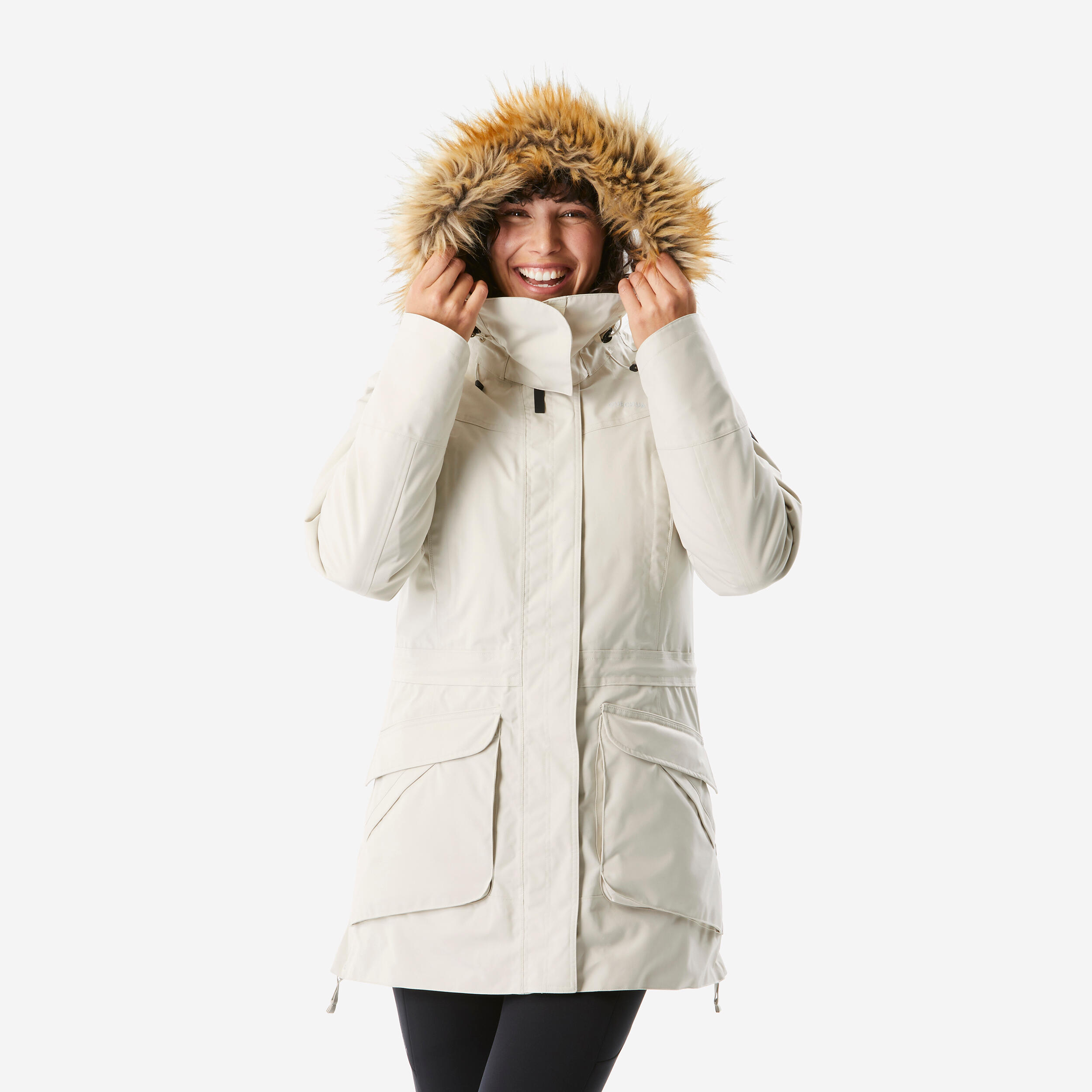 Parka de randonnee impermeable femme SH 900