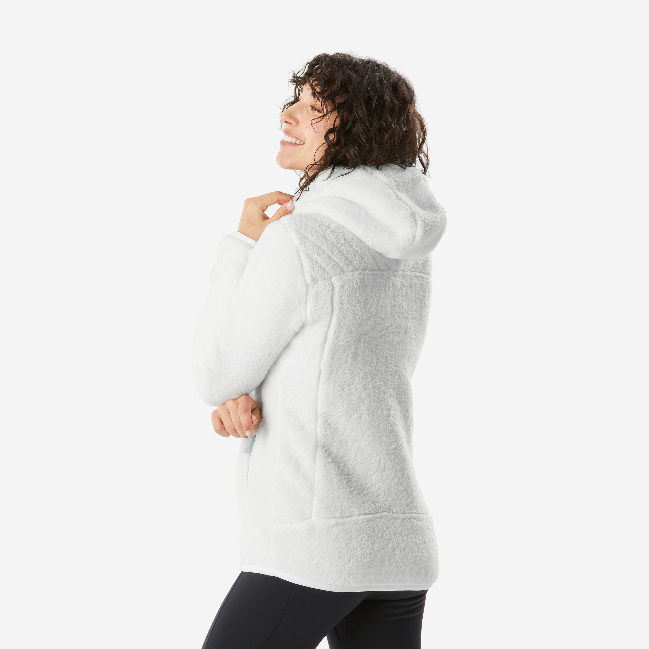 Women’s Fleece Hoodie Jacket – SH 500 - QUECHUA