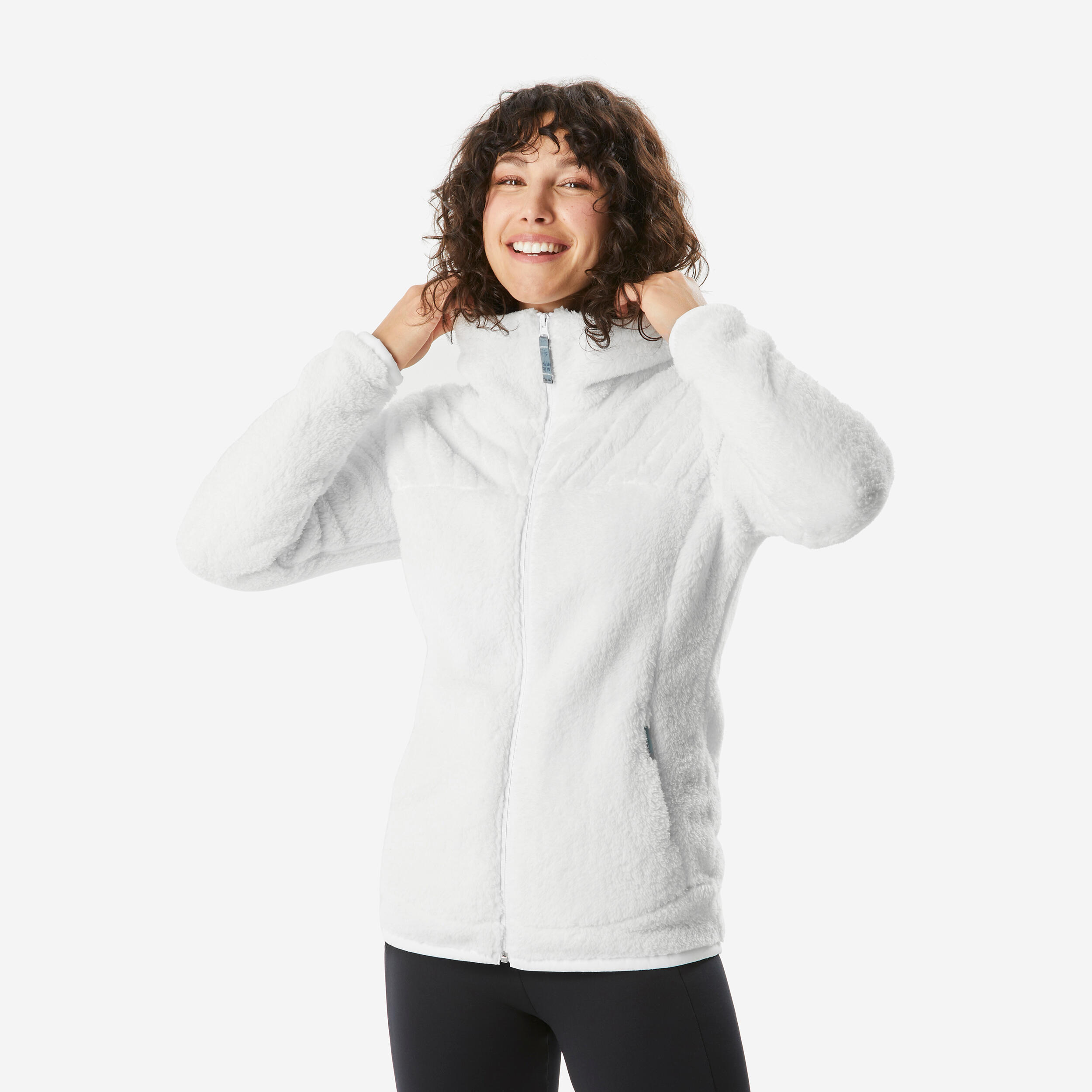 Women's Warm Fleece Hiking Jacket - SH100 ULTRA-WARM