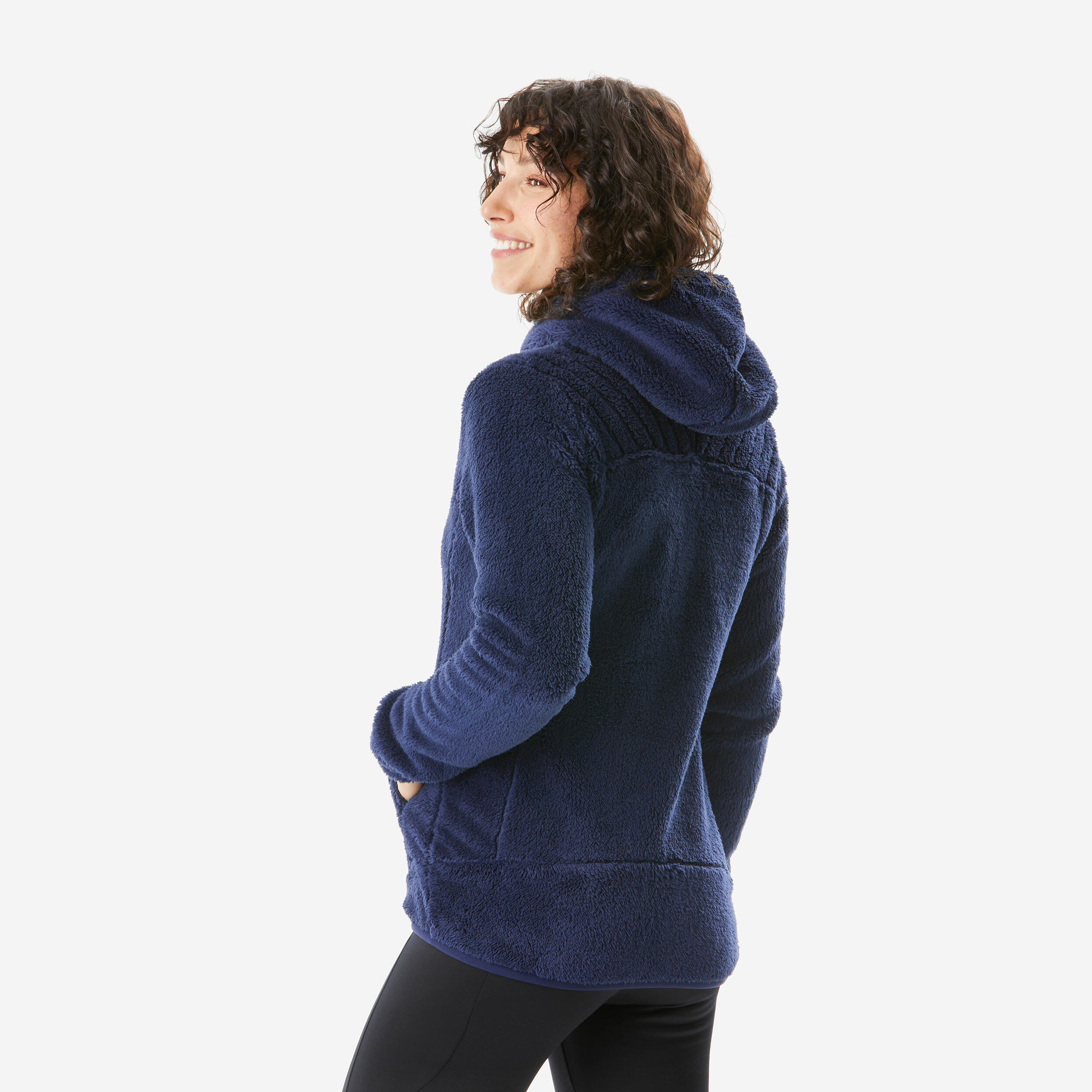 Pile caldo montagna donna NH500 blu 4/9
