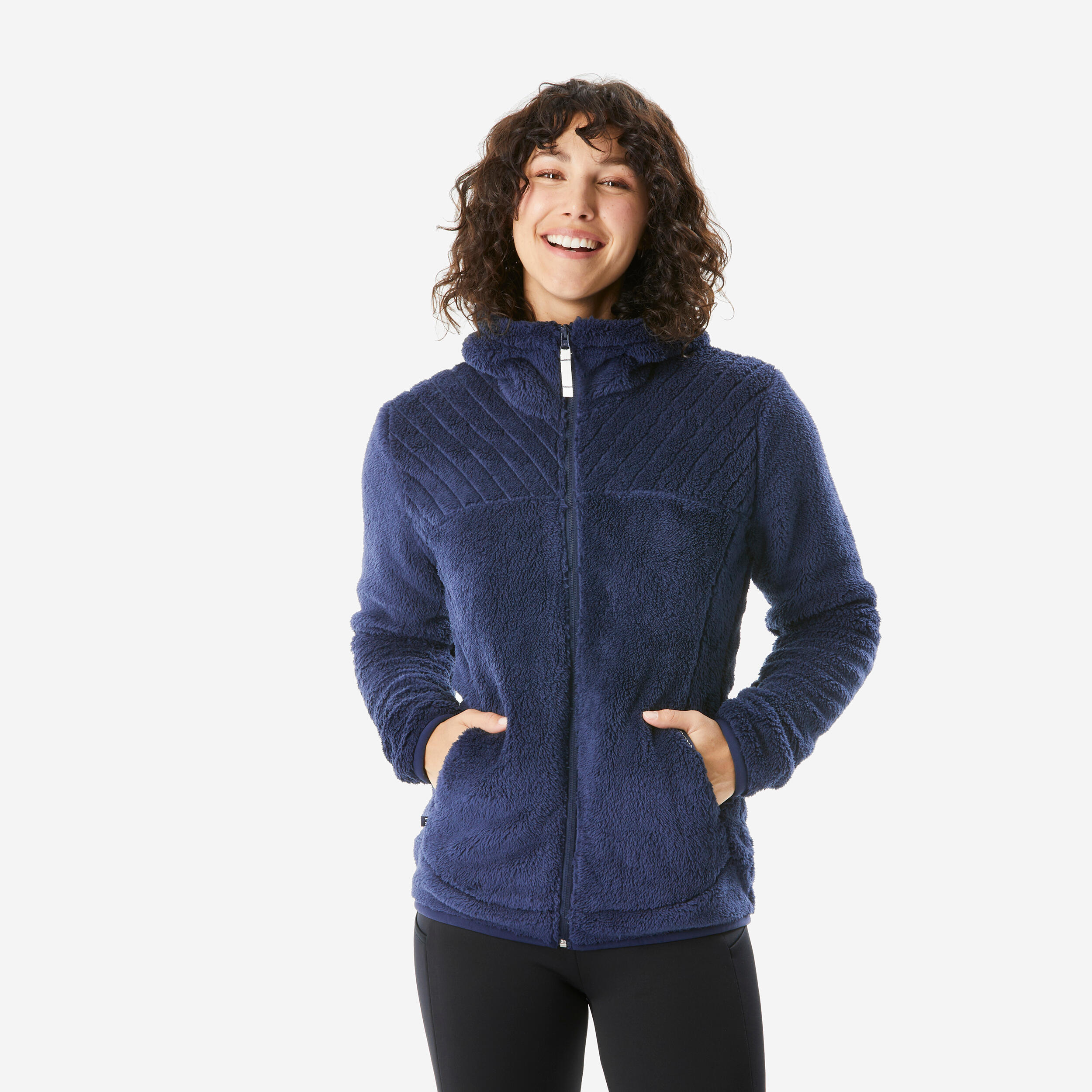 Veste en polaire à capuchon femme – SH 500 - QUECHUA