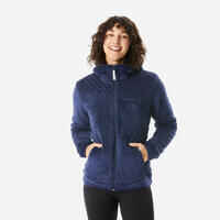 Women’s Warm Hiking Fleece Jacket NH500 - Blue