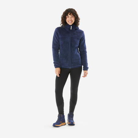 Куртка флисовая тёплая походная женская SH100 ULTRA-WARM