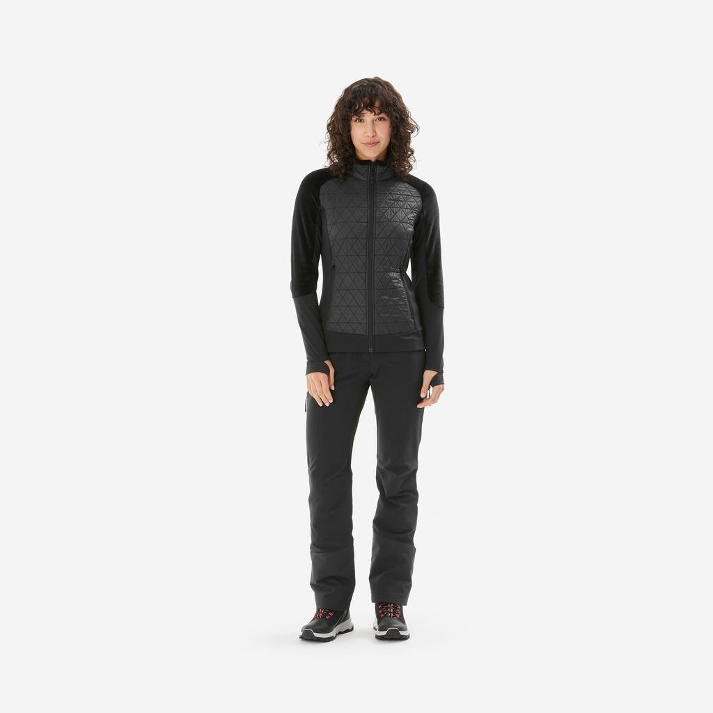 POLAR CÁLIDO HÍBRIDO DE SENDERISMO MUJER SH900 MOUNTAIN