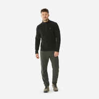Men’s water-repellent hiking trousers -18°C, NH100 - Green