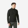 Men Sweater Half-Zip Fleece for Hiking MH100 Black