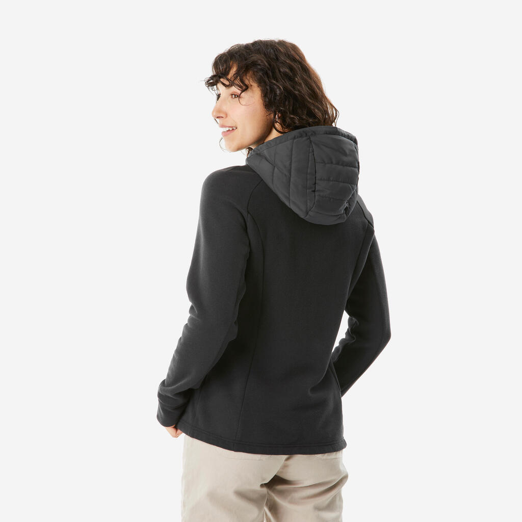 Sweat à capuche de randonnée - NH500 Hybrid - Femme