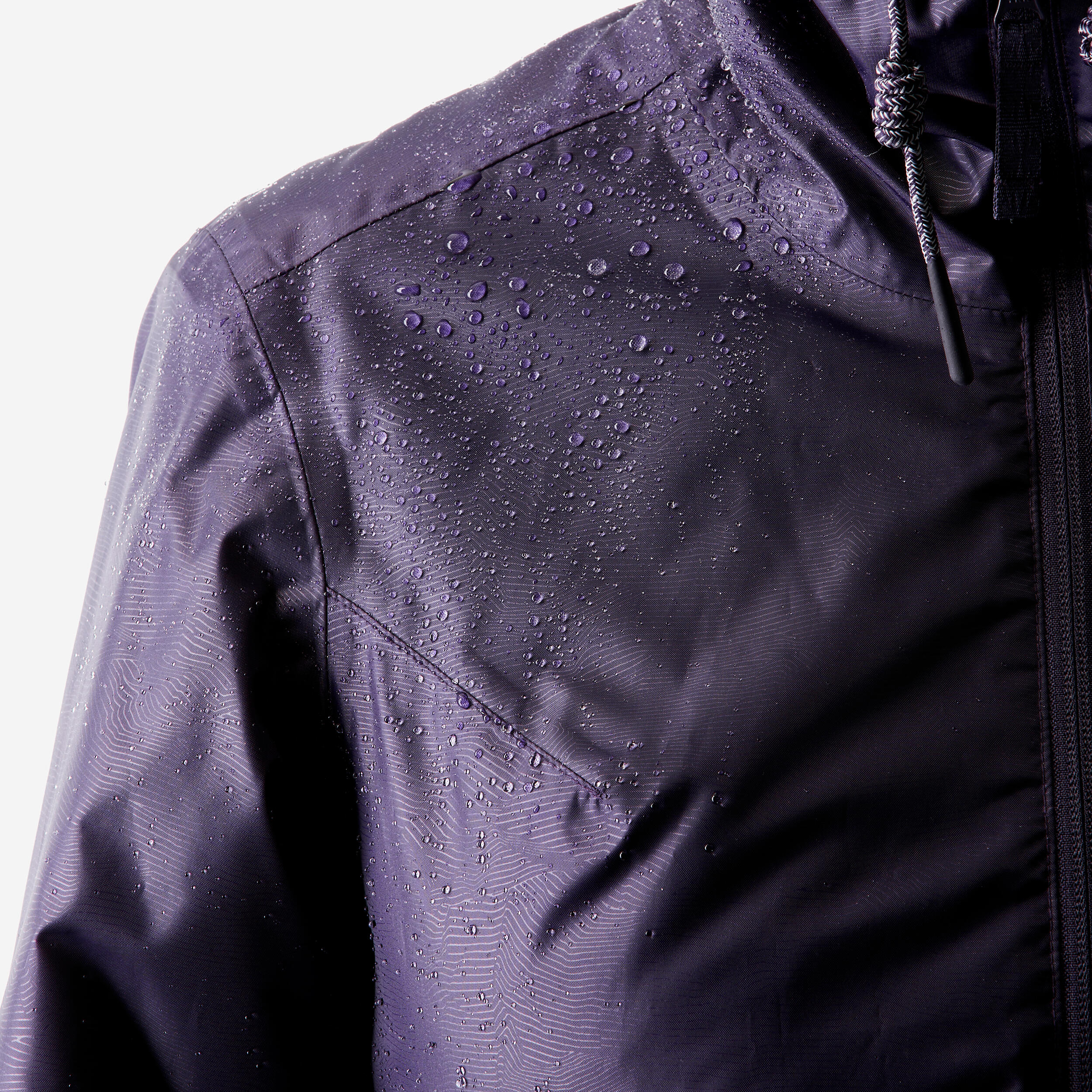 Veste de randonnée -5°C imperméable femme, NH100 violet 3/7