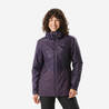 Women’s waterproof hiking jacket -5°C NH100 - Purple