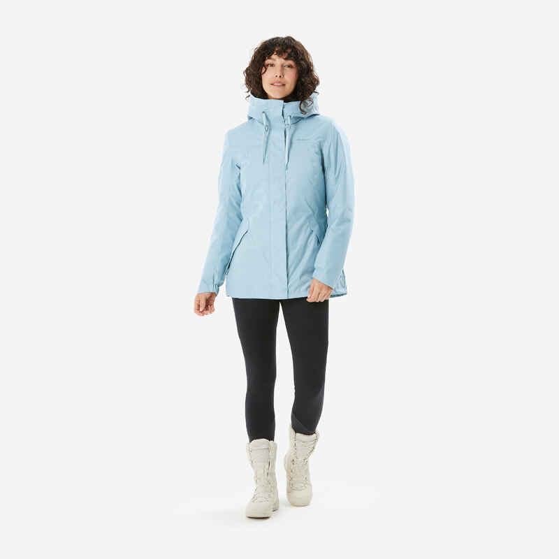 Women’s hiking waterproof winter jacket - SH500 -10°C