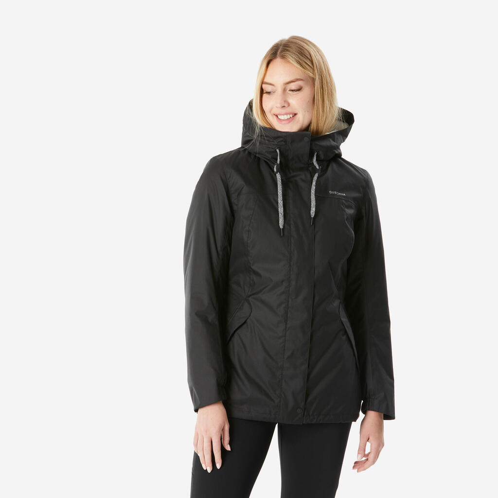 Women’s hiking waterproof winter jacket - SH500 -10°C