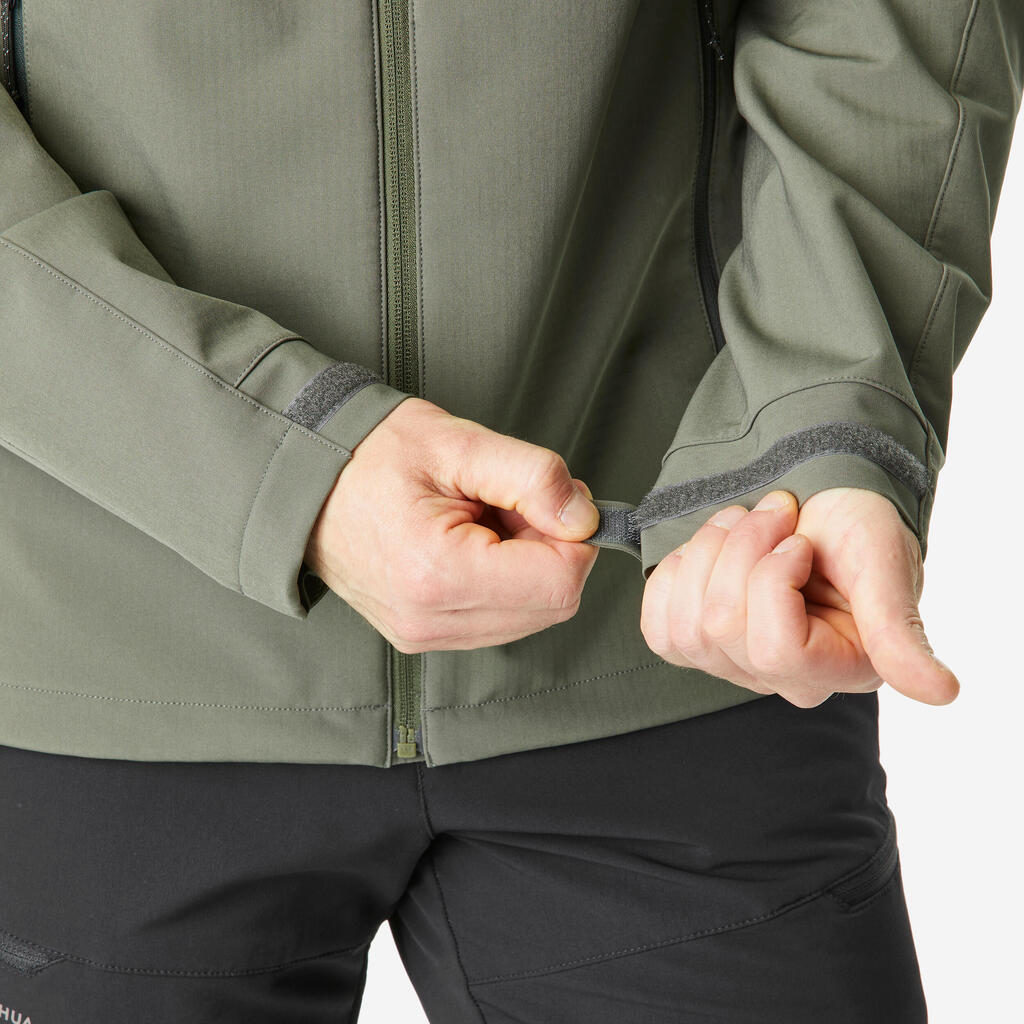 МЪЖКО SOFTSHELL ЯКЕ ЗА ПРЕХОДИ WINDWARM 500, ЧЕРНО