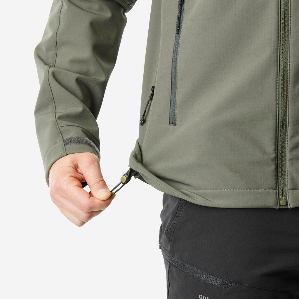 Vjetrovka Softshell muška 500 Windwarm crna