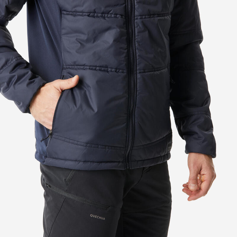 Veste 3en1 de randonnée -10°C imperméable homme, MH500 Mountain bleu
