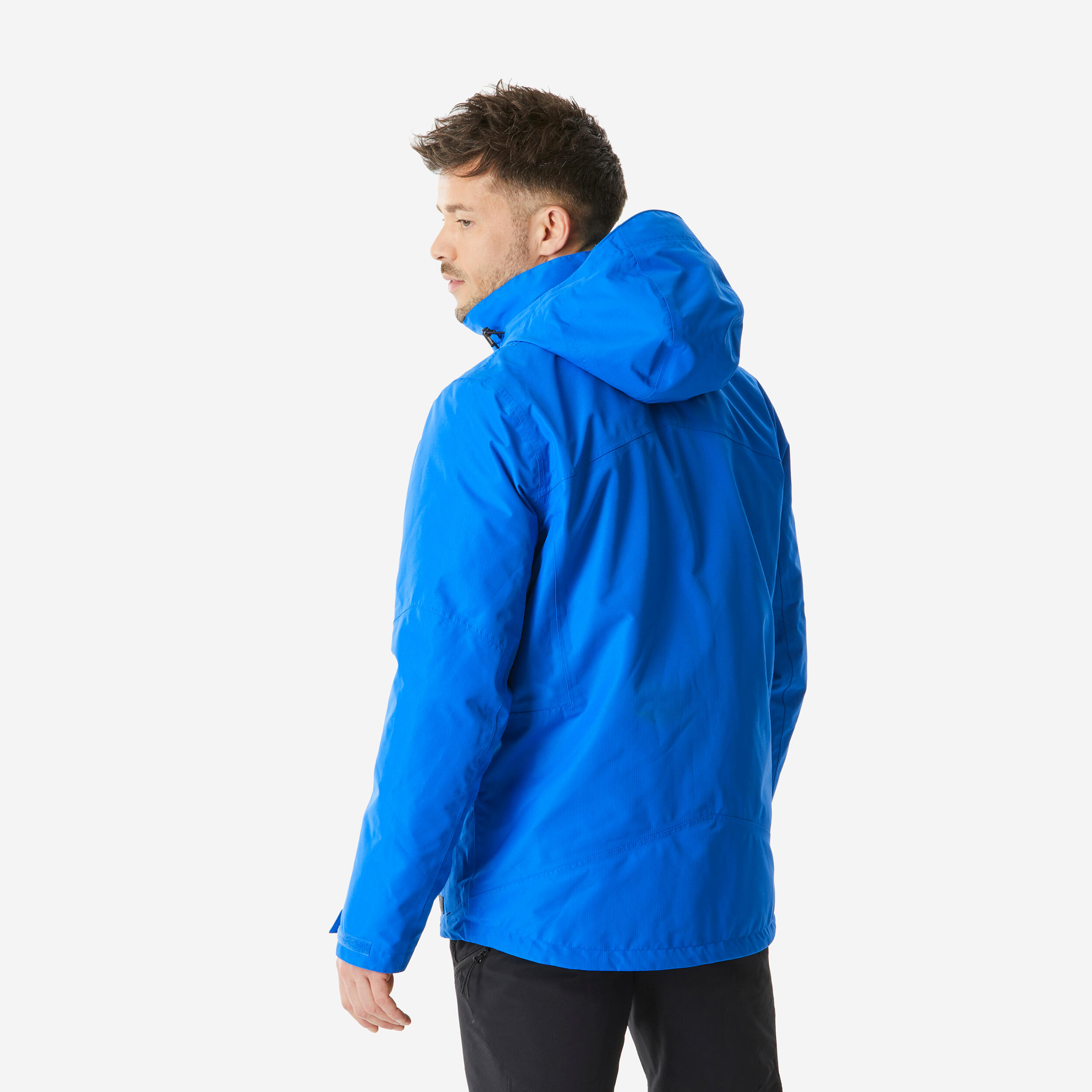 Men’s 3in1 waterproof hiking jacket -10°C, MH500 Mountain - Blue 4/13