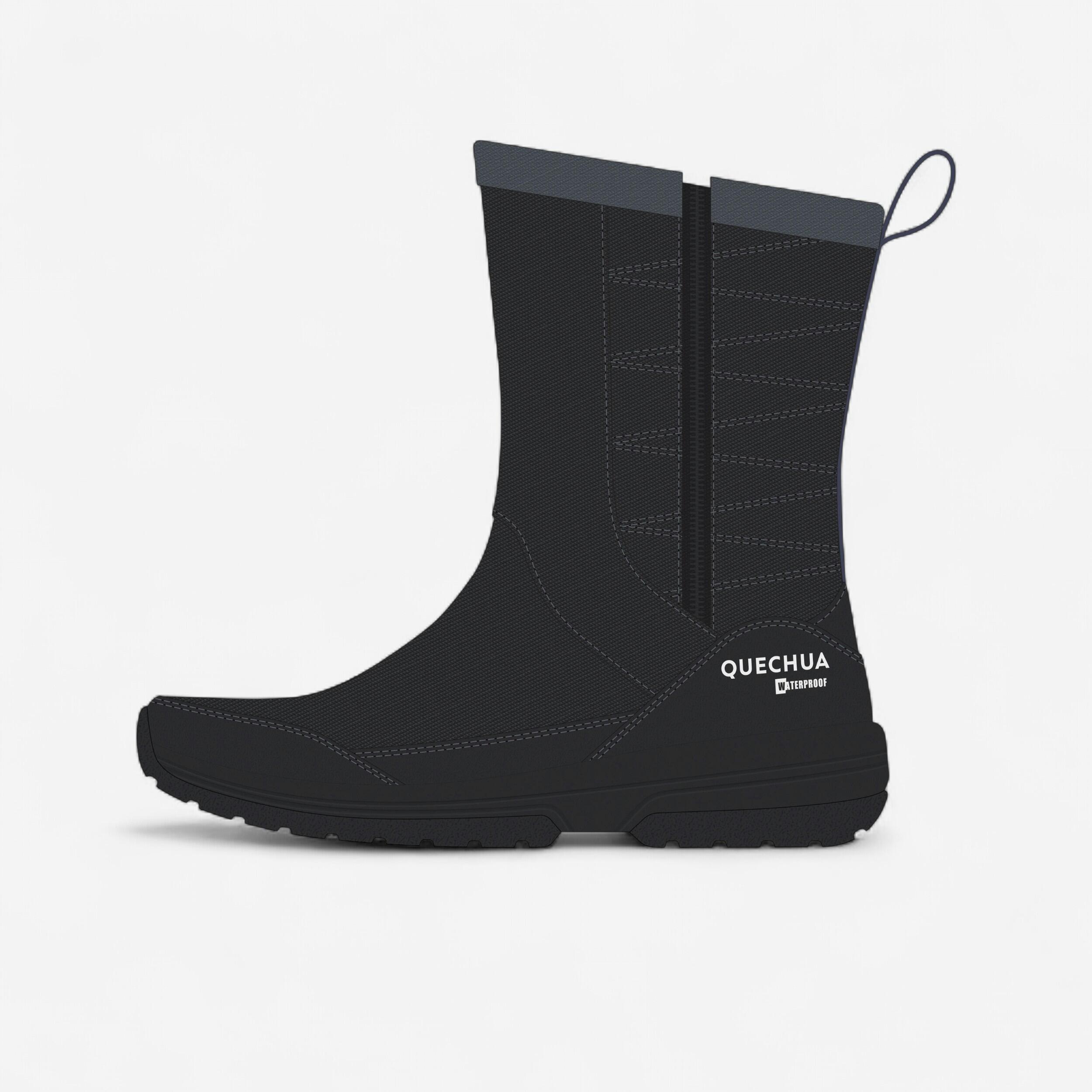 Botas de senderismo impermeables para nieve negras para hombre NH100 10/10