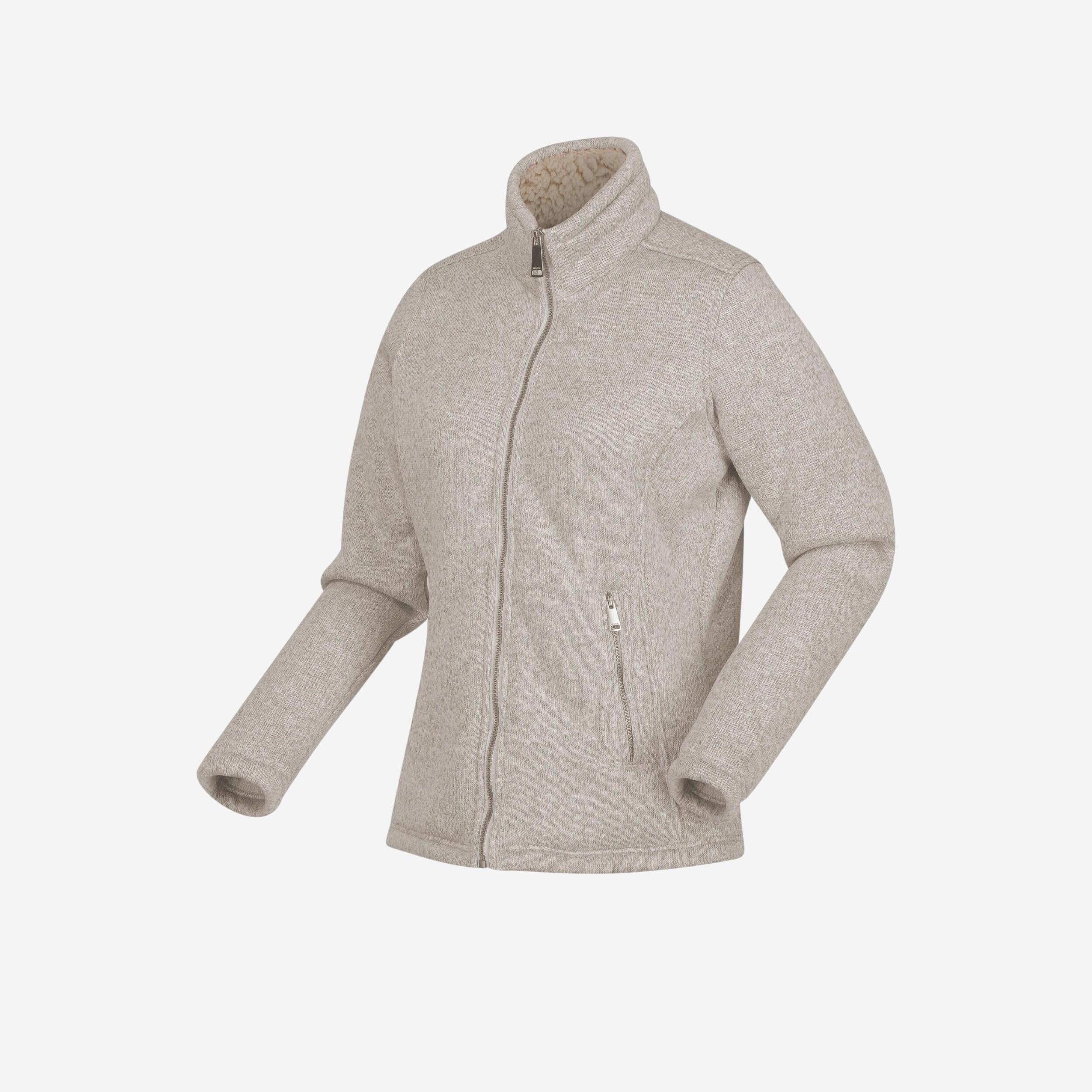 Polaire de randonnée chaude femme, MH500 beige