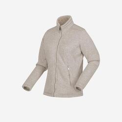 Pull polaire chaude de randonnée - sh500 - Beige-femme