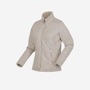 Forro polar de senderismo cálido mujer, MH500 beige