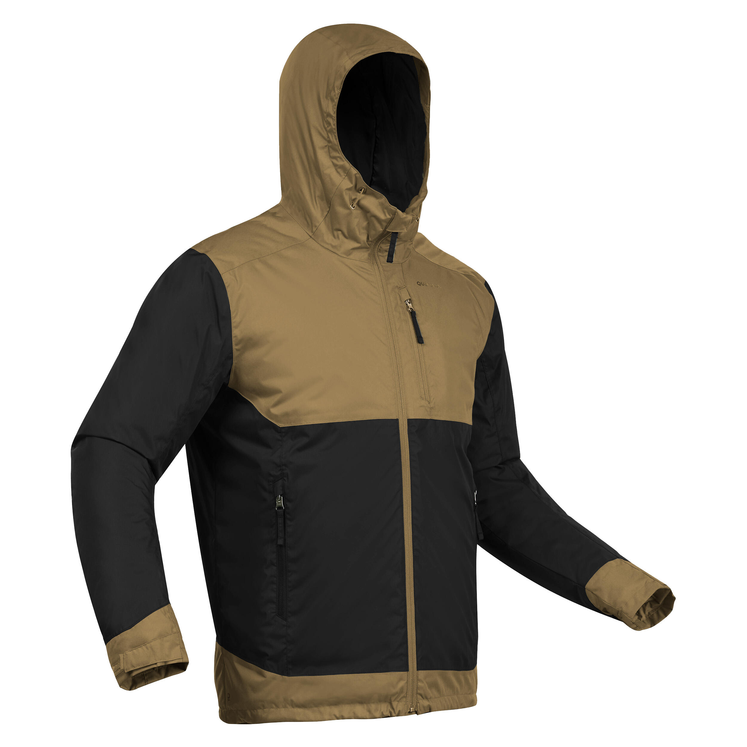 Chamarra de senderismo -10 °C impermeable hombre, NH500 marrón  12/16