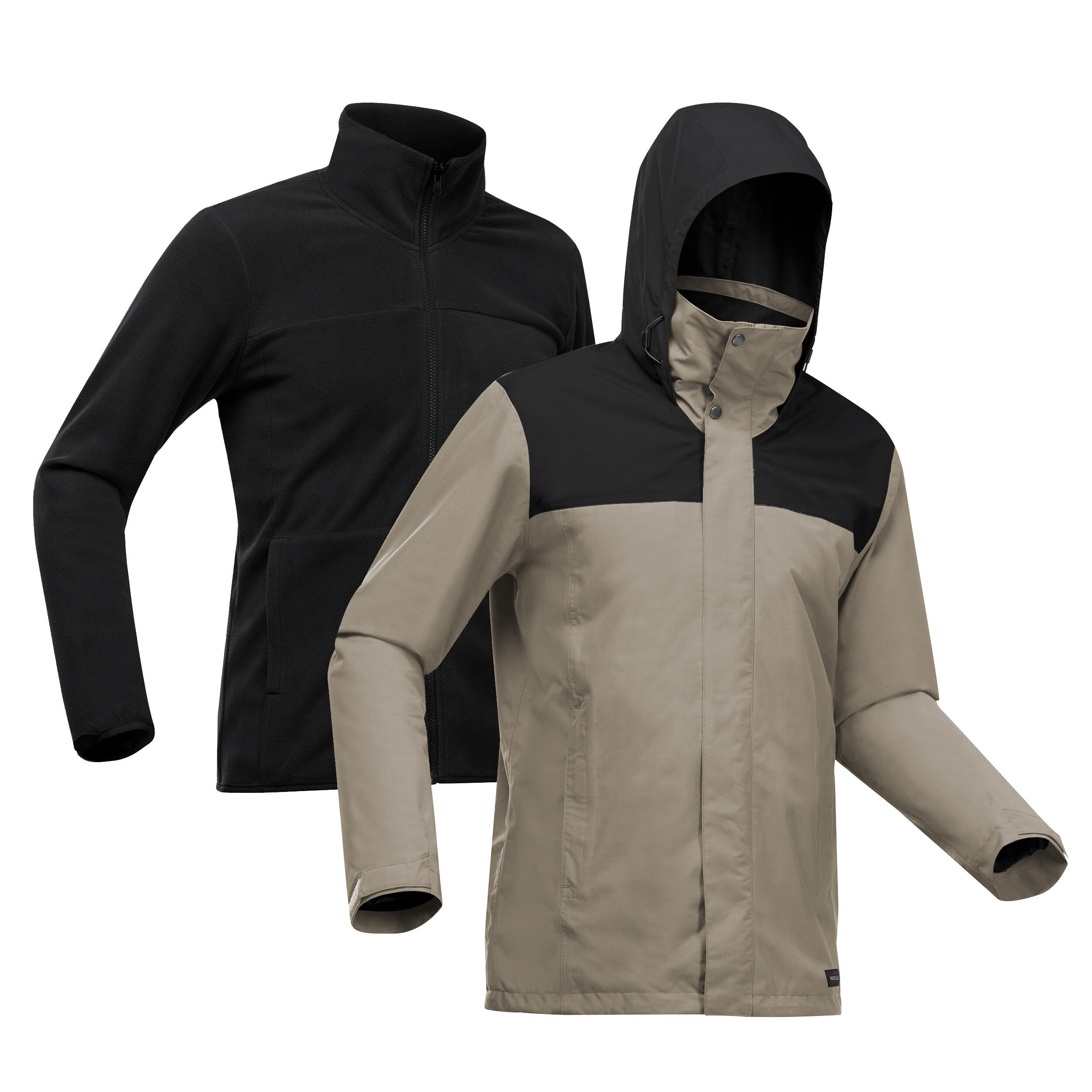 Chaqueta 3en1 de montaña y trekking impermeable Hombre Forclaz NH100 9/9