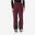 Pantaloni sci donna 580 bordeaux