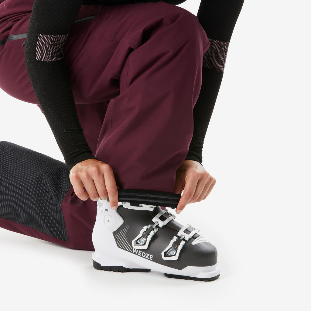 Tople i dišljive pantalone za skijanje 500 - ženske