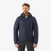 Vīriešu kalnu trekinga dūnu jaka ar kapuci “MT100” -5 °C temperatūrai