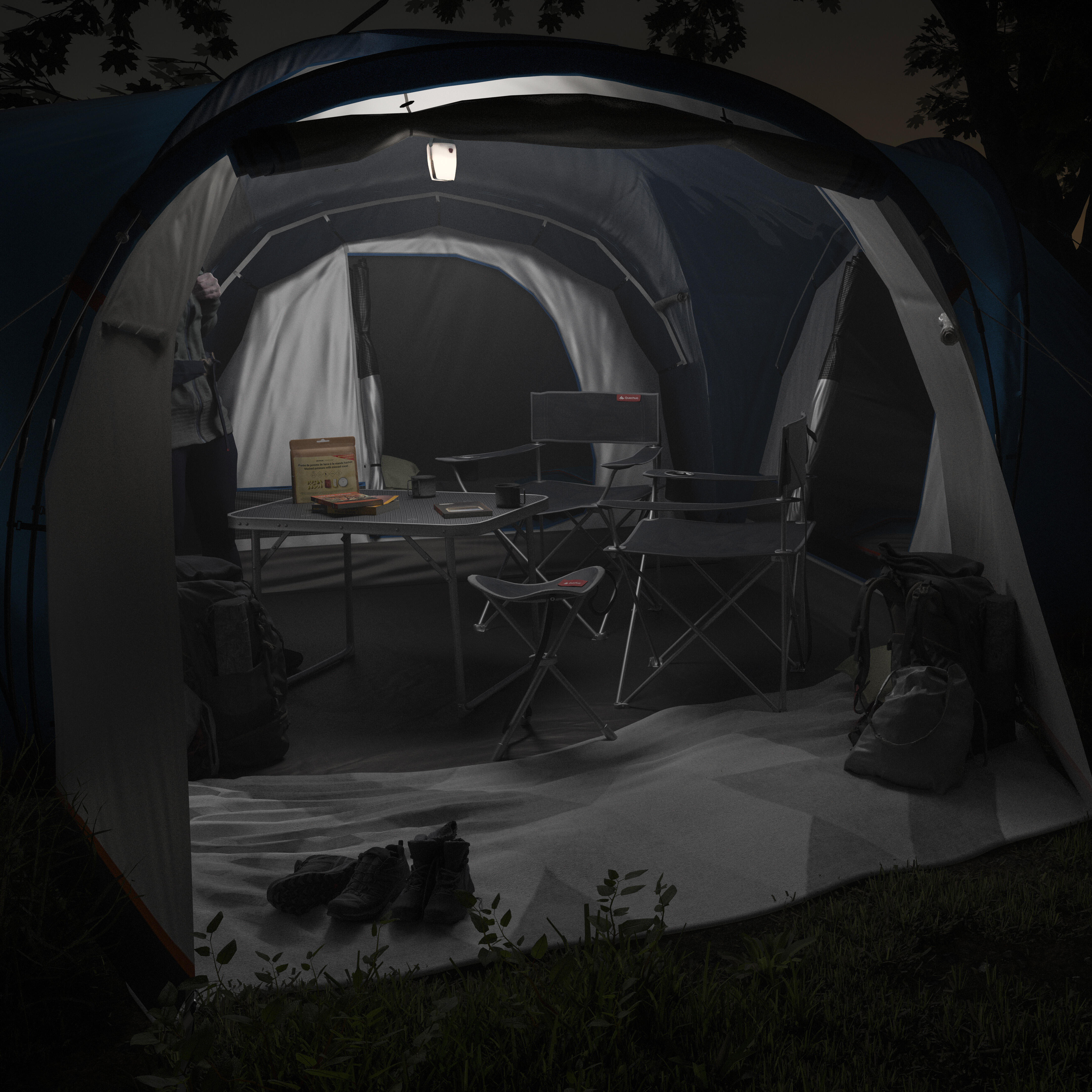 BL 100 camping 100-lumen rechargeable lamp - QUECHUA