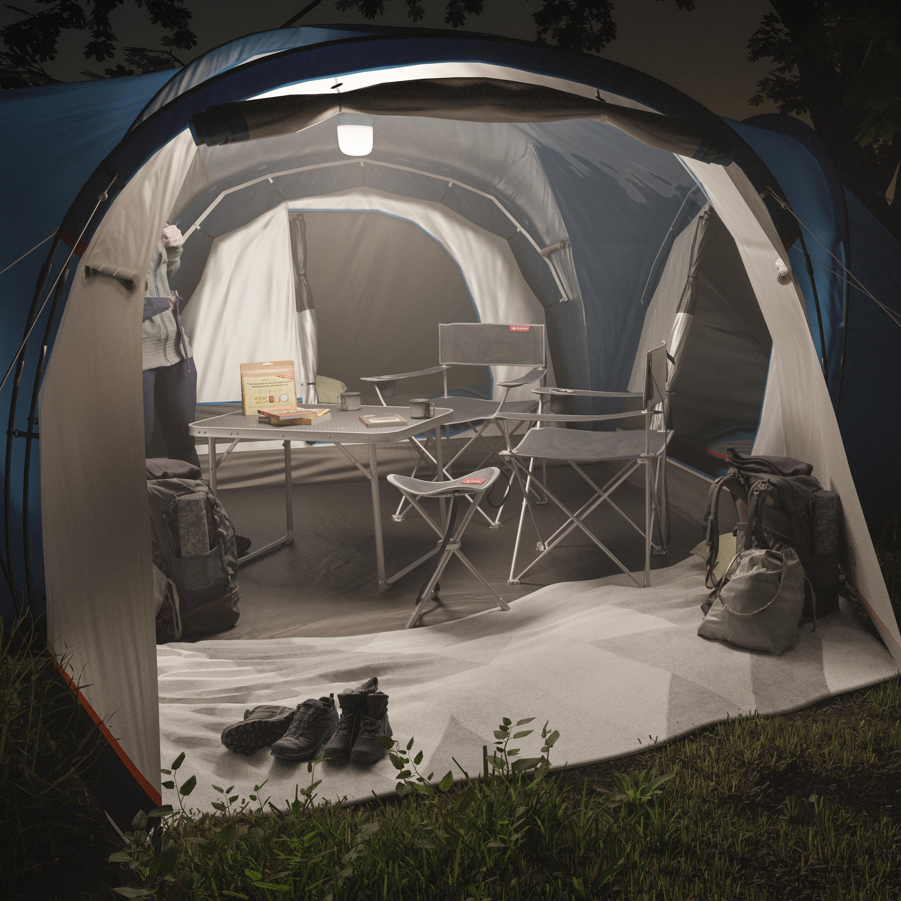 Lampe et batterie externe de camping rechargeable, 400 lumens, BL400 6/13