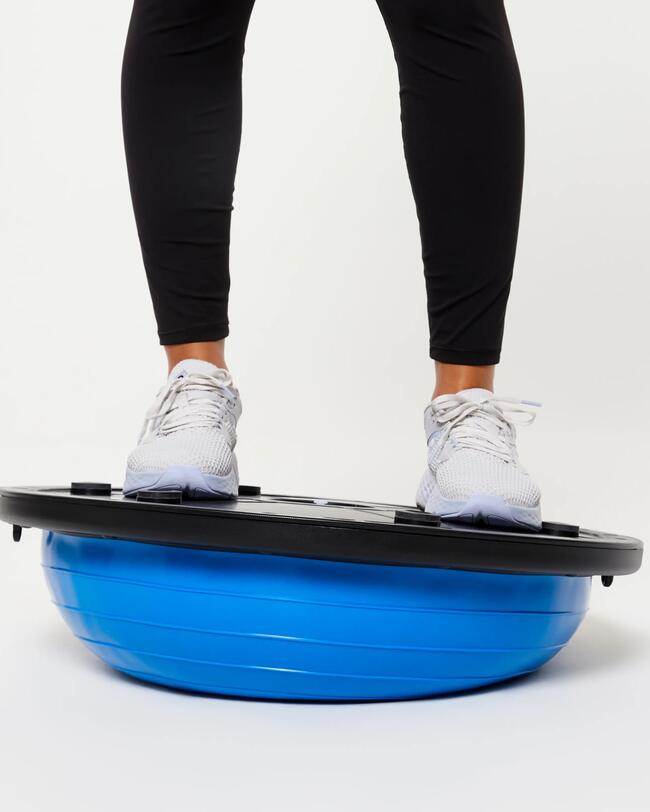 Blaues Balance-Pad.