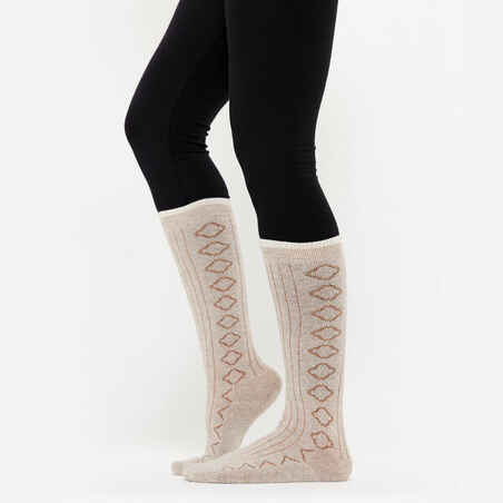 Merino Wool Meditation Socks - Beige