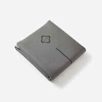 Grippy & Foldable Yoga Mat / Mat Cover 180 cm ⨯ 62 cm ⨯ 1.3 mm - Grey