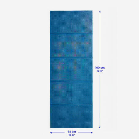 Коврик для пилатеса 180 см x 60 см x 15 мм синий Tone mat Fold