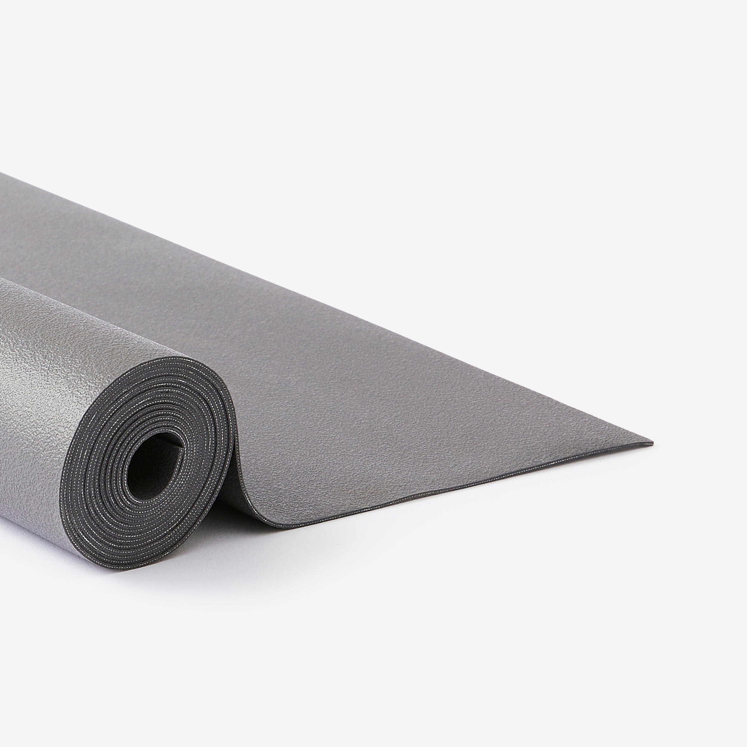 Tapete/Sobretapete Yoga 180 cm x 62 cm x 1,3 mm Aderente e Dobrável Cinza 5/7