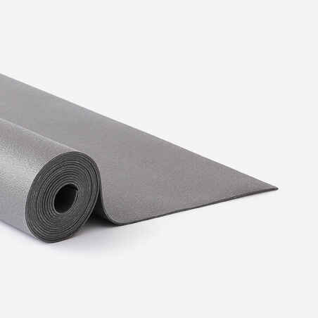 Grippy & Foldable Yoga Mat / Mat Cover 180 cm ⨯ 62 cm ⨯ 1.3 mm - Grey